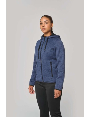 PRO-PA366-LADIES’ HEATHER HOODED JACKET